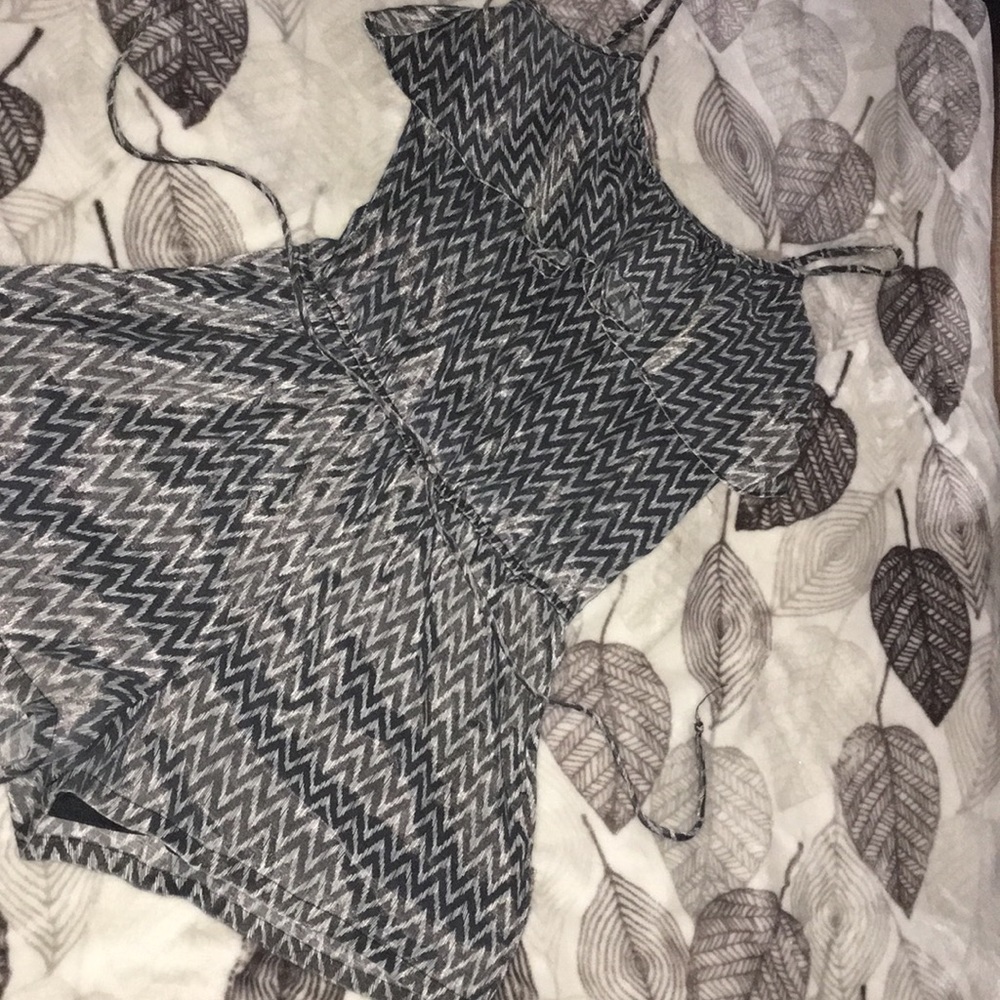 Grey and black Romper